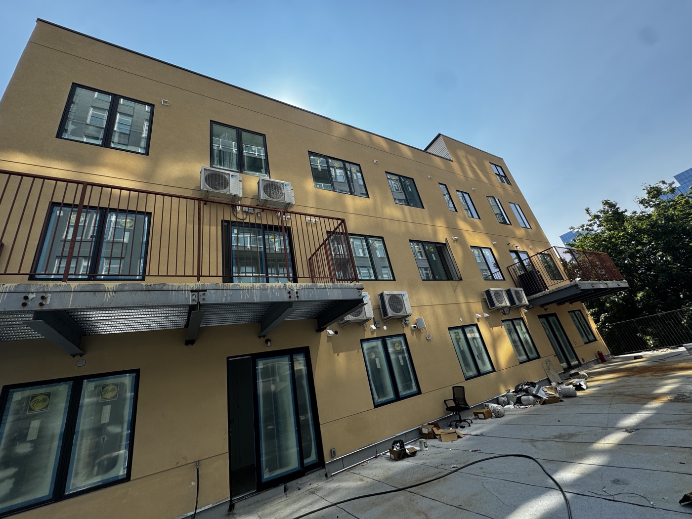 Repaired stucco with foam details